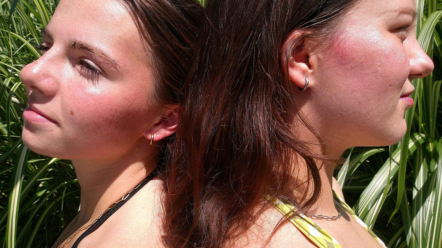 Small Gold and Silver Hoops