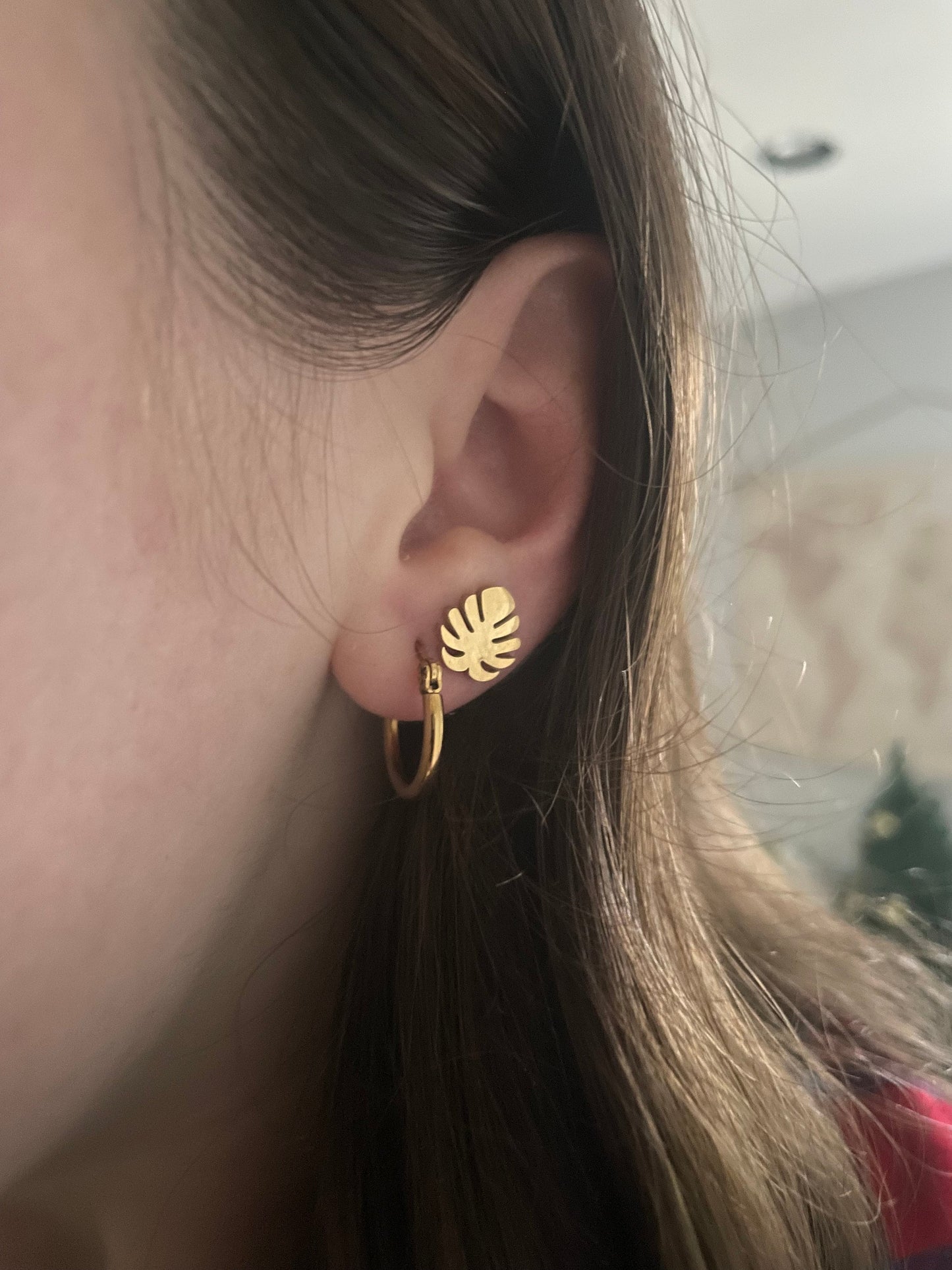 Leaf Stud Earrings