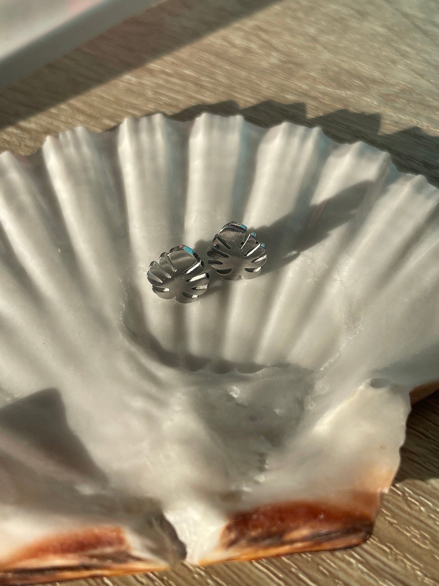 Leaf Stud Earrings