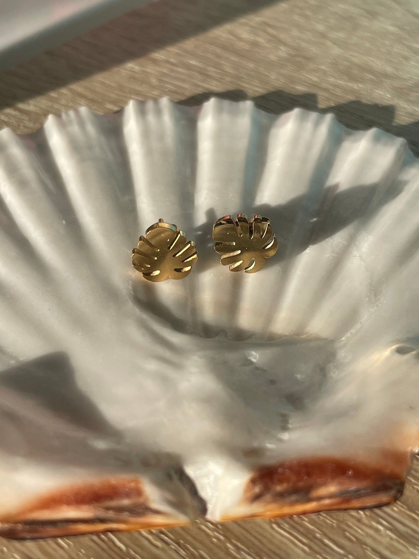 Leaf Stud Earrings