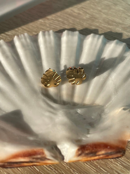 Leaf Stud Earrings