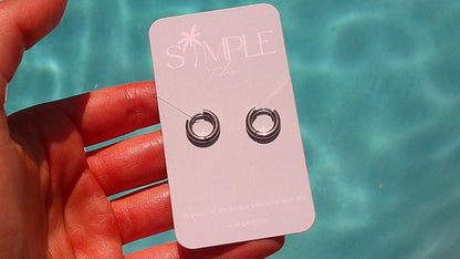 Small Gold and Silver Hoops
