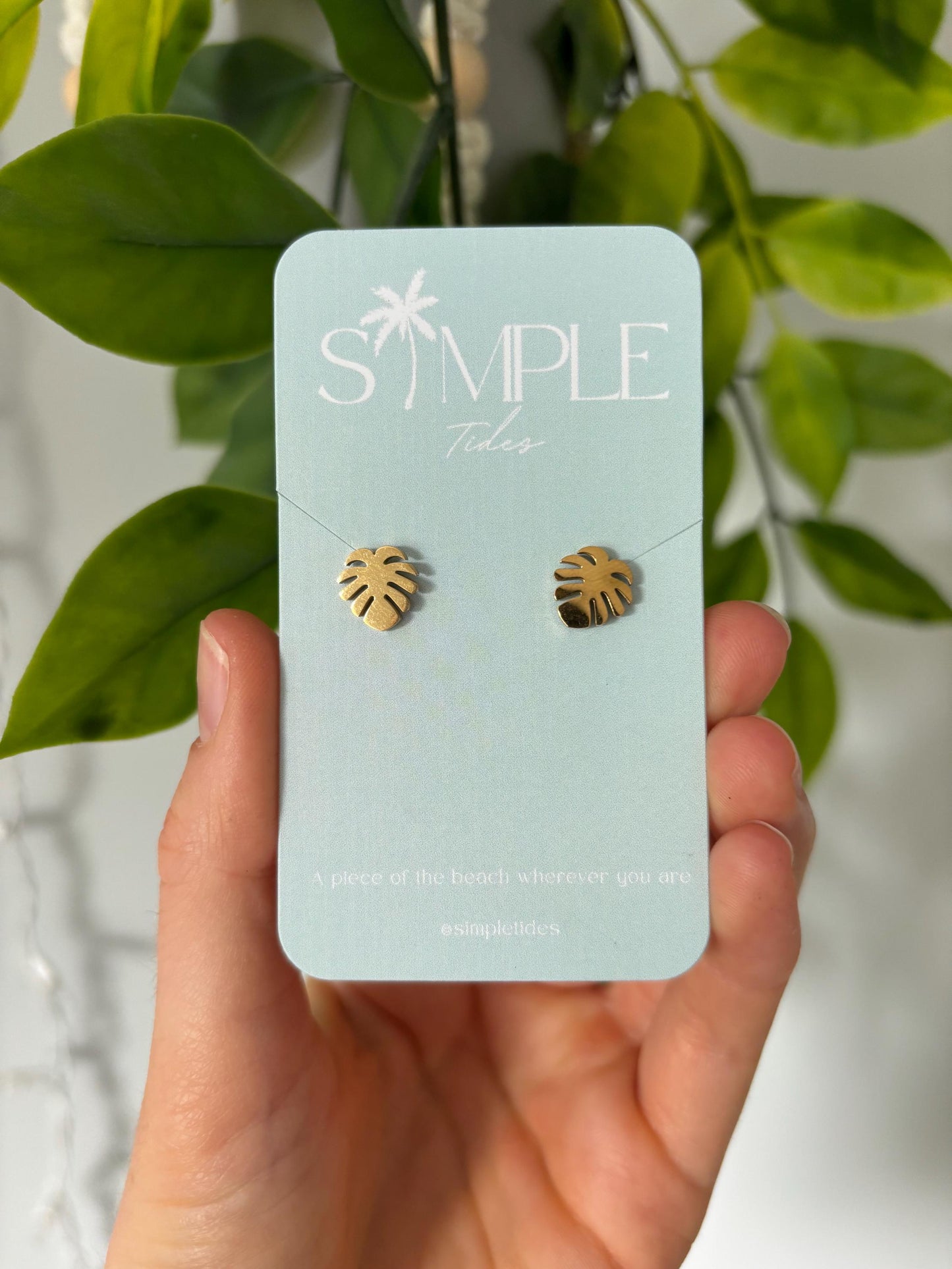 Leaf Stud Earrings