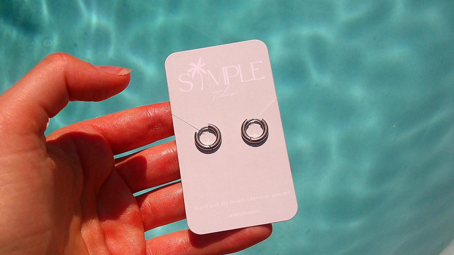 Small Gold and Silver Hoops