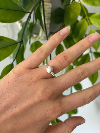 Wire Wrapped Marble Ring