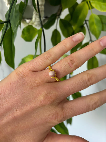 Wire Wrapped Marble Ring